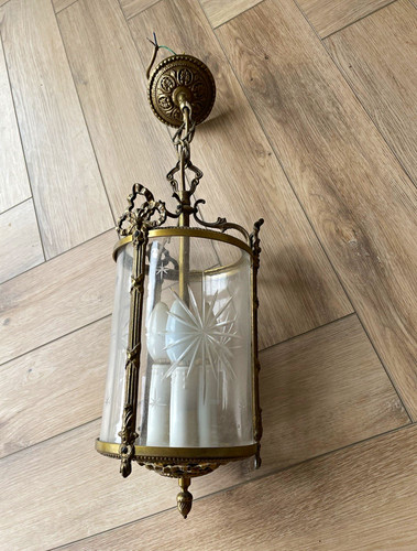 Light antique brass pendant - antique,