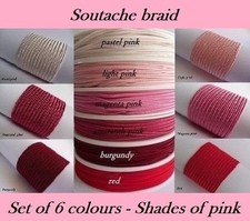 Soutache Braid Cord 6 colours
