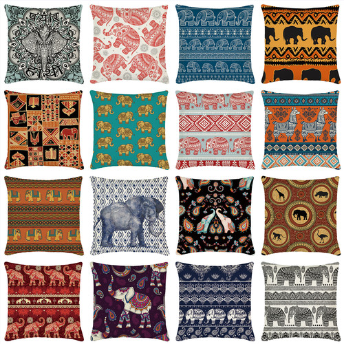 Bohemian elephant murals throw - bohemian,