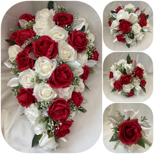 Wedding bouquets red flowers - bouquets,