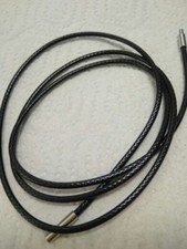  BLACK  BRAIDED PU LEATHER