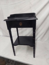 Vintage Black Side Table with