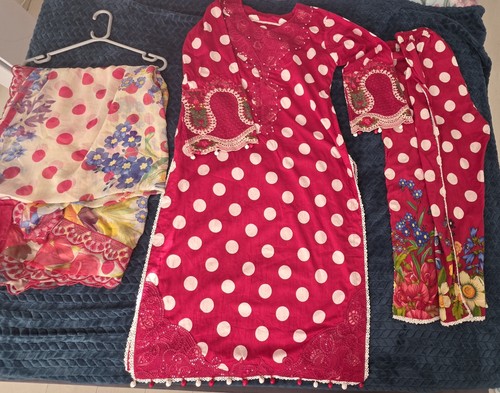 Maria lawn 2026 - 2026, red