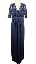 Jacques Vert Navy Beaded Lace