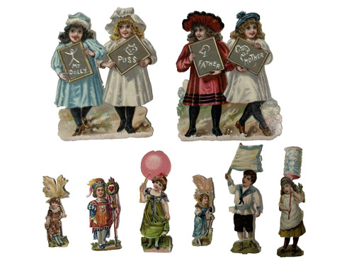 Victorian die cut scraps - victorian,