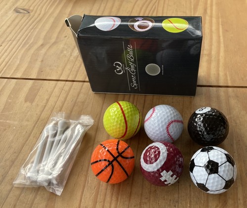 Novelty golf balls sport mix - novelty, mix-6
