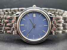 SANDOZ Mens Quartz Watch  1183-Z Swiss Unisex Blue Dial, Stainless Steel Dress