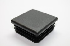 40x40mm Square Black Plastic