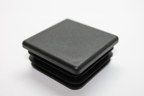 40x40mm square black - black, plastic
