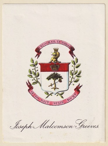 Exlibris joseph malcomson - exlibris,