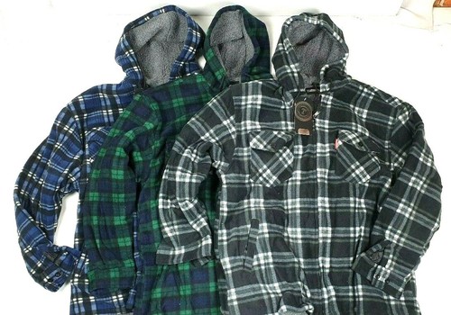 Mens winter fleeced - winter, checked