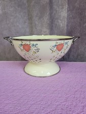 Vintage Enamelware Pedestal