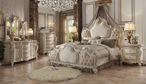 Vintage bed baroque rococo - bed,