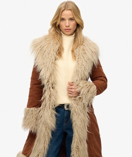 Superdry chestnut brown long - chestnut,