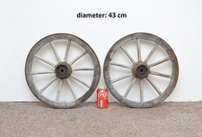 pair of vintage old wooden