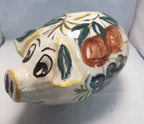 Vintage large ceramic piggy - ceramic,