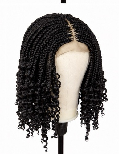 Handmade black braided lace - handmade,