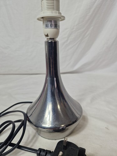 Chrome touch table lamp - table, base