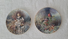Coalport Frosty Mornings  2 bird plate collection Compton Woodhouse