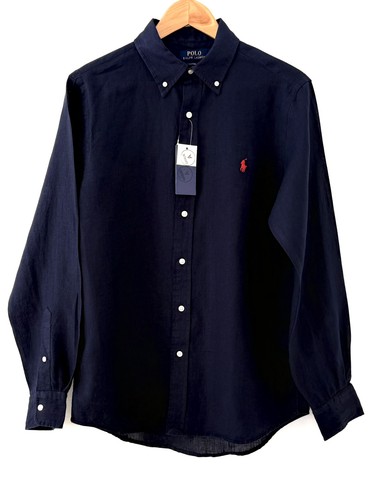 Polo ralph lauren navy linen - polo,