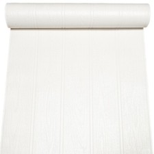 White Beaded Wood Wallpaper