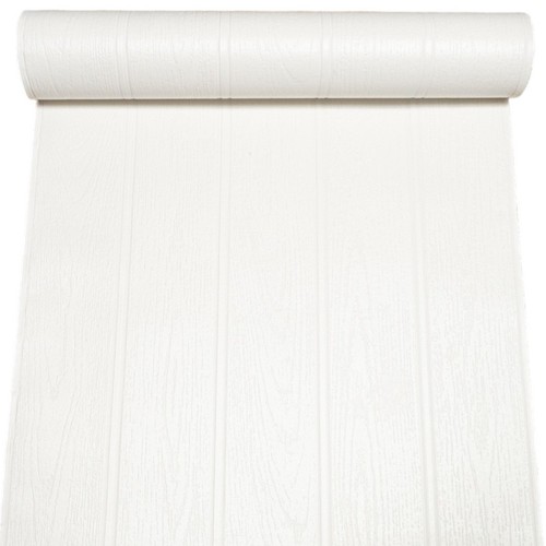 White beaded wood wallpaper - white,