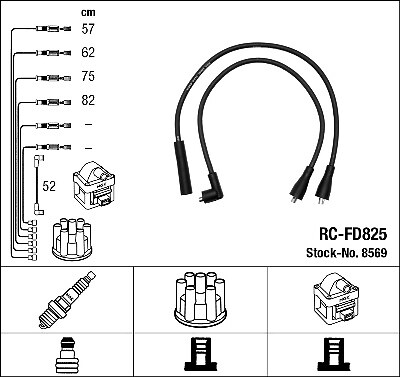 8569 ngk ignition cable kit - ignition,