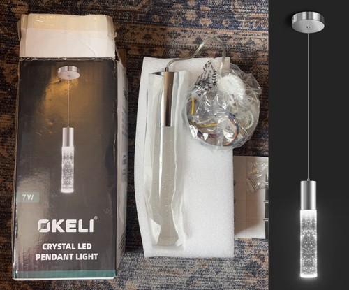 Okeli crystal bubble pendant - crystal,