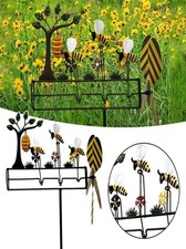 Lovely Bee Whirligig Wind Spinner Garden Lawn Outdoor Courtyard Decoration