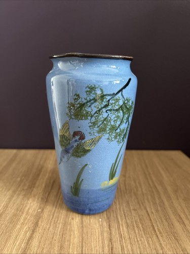 Vintage kingfisher vase - vintage,