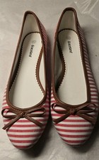 Women's Red & White Striped