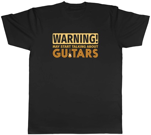 Warning guitars mens shirt - warning,