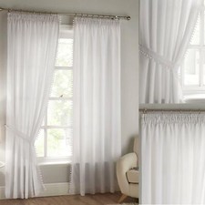 Tobago White Pom Pom Lined