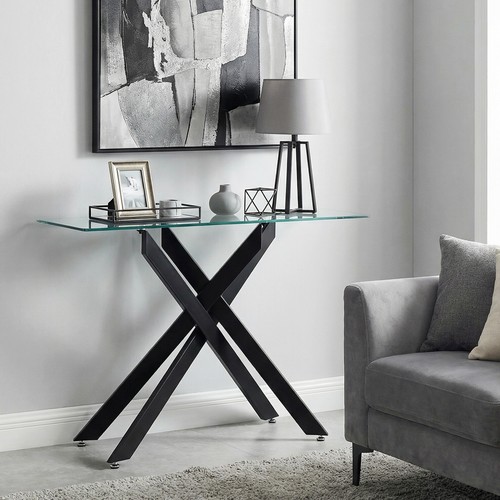Glass console table modern - console,