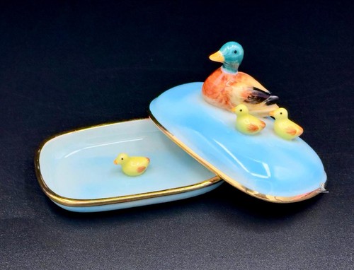 Mallard duck trinket - mallard, box