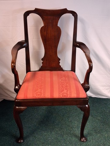 Antique queen anne style chair - antique,
