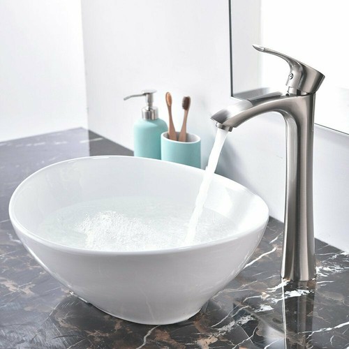 Round white bathroom basin - round,