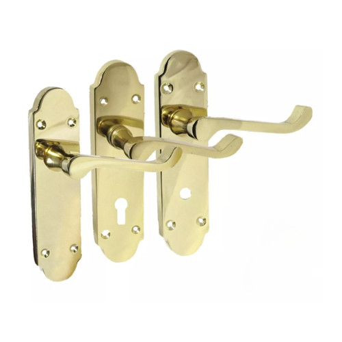 Door handle modern scroll - handle,