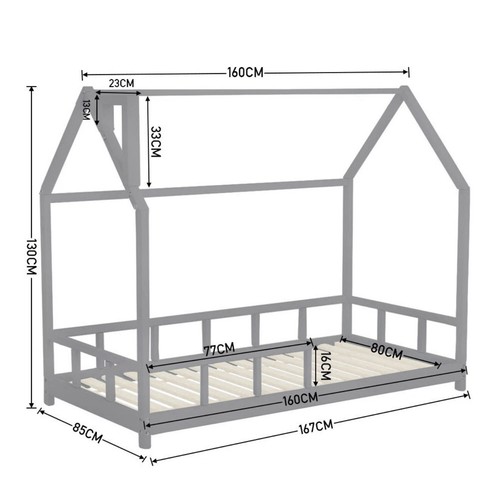 Kid house bed frame - frame,
