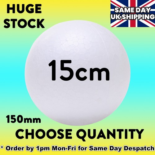 15cm 150mm polystyrene balls - 15cm,