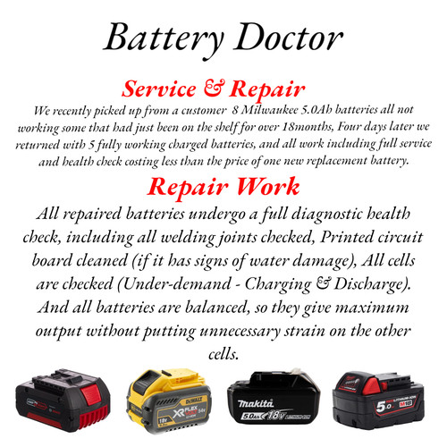 Powertool battery repairs - powertool,