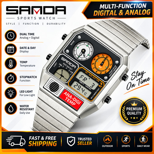 Sanda multifunction watch - multifunction,
