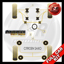 Powerflex Black Complete Bush Kit Fits Citroen Saxo (inc VTS)