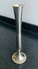 Vintage Silver Plated Bud Vase - 19cm Tall