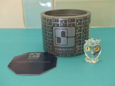 SWAROVSKI CRYSTAL OWL 7654 038 000 BOXED RETIRED RARE