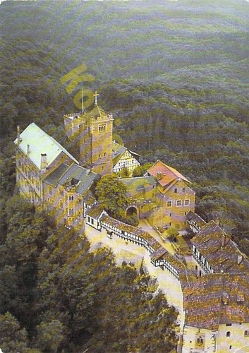 Eisenach postcard wartburg - eisenach,