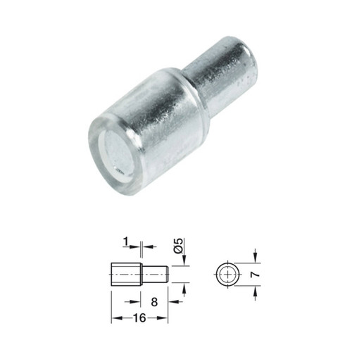 Shelf support studs - support, pegs