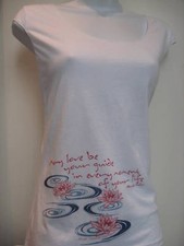 NEWTG American Apparel ORGANIC yoga Lotus Paulo Coelho