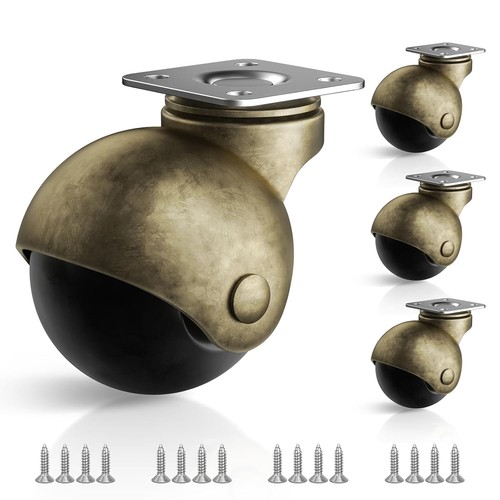 Brass caster wheels pack - wheels,