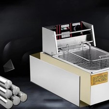 220V Commercial Electric Fryer Single or Double Cylinder Specialized Machine